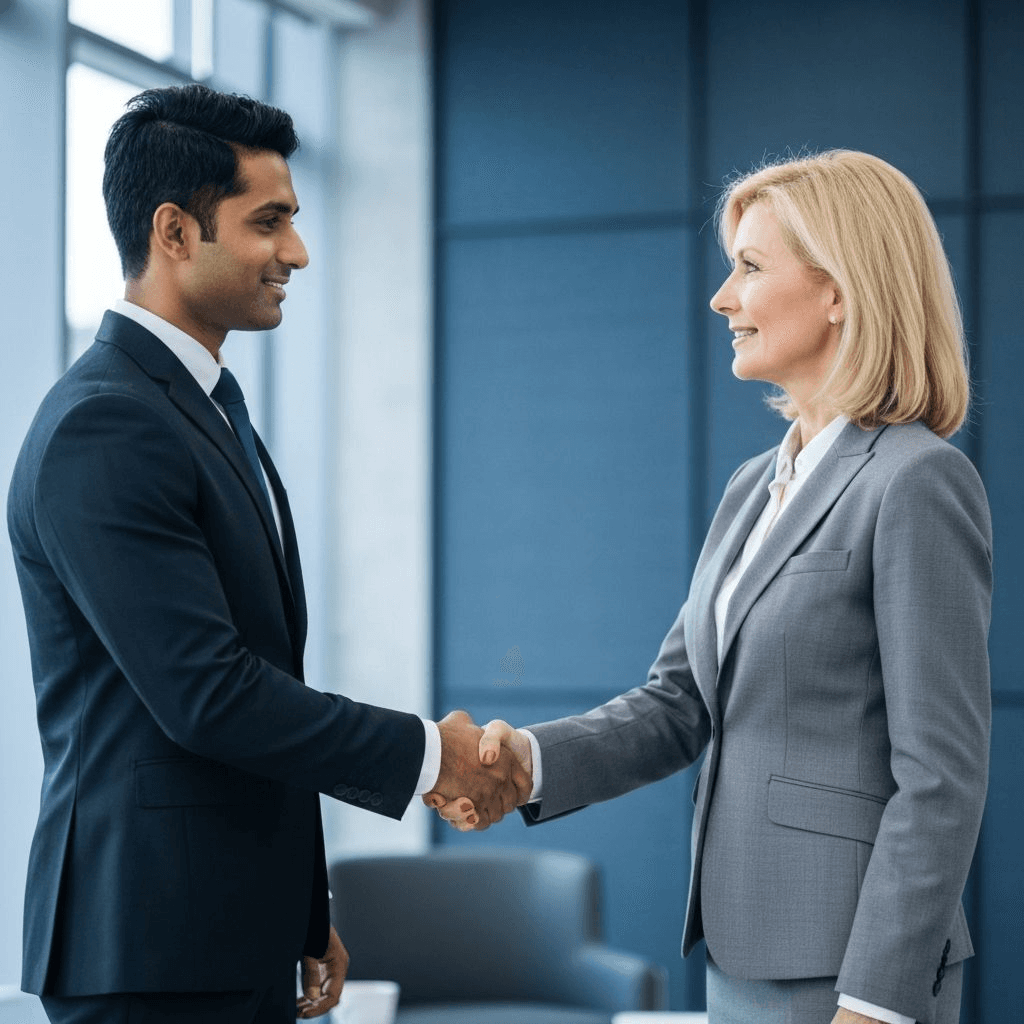 Modern wealth management office